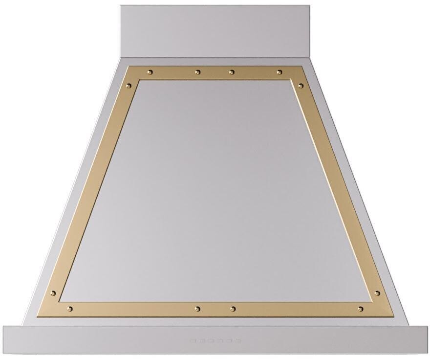 ILVE UANB30SSG Nostalgie II Noblesse 30 inch Range Hood with 600 CFM (Stainless Steel, Brass)