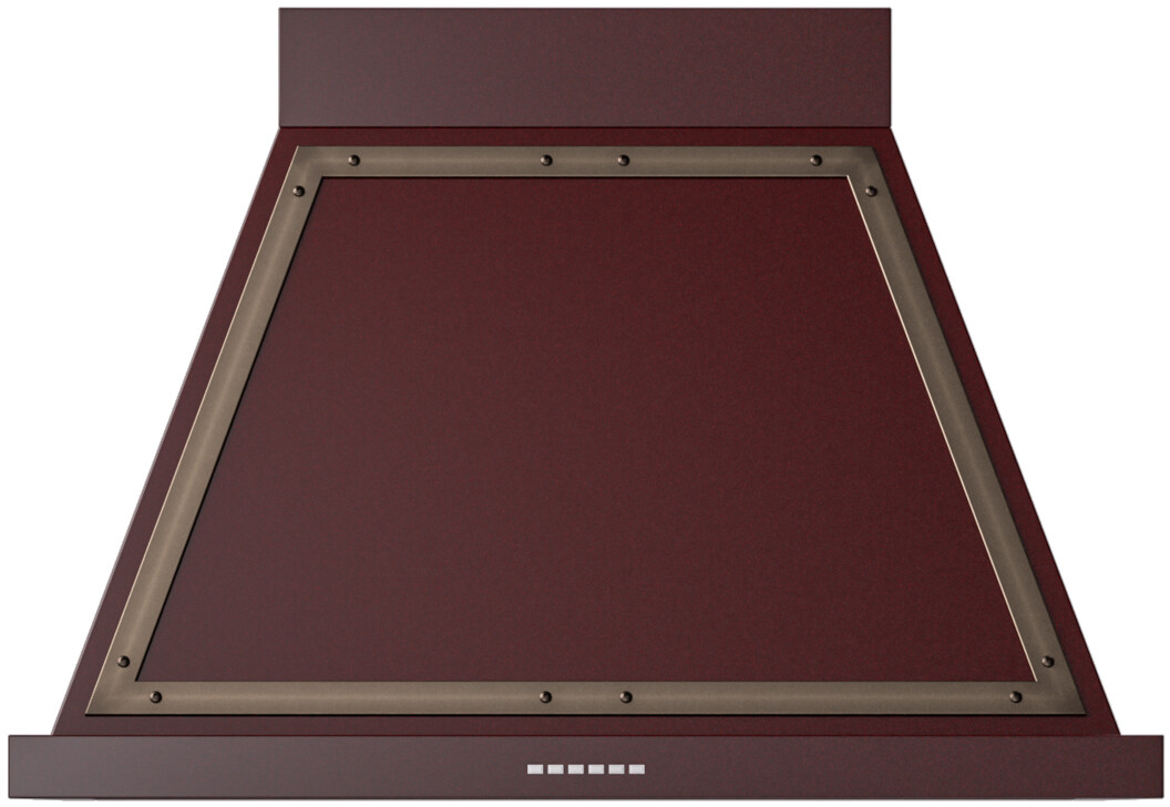 ILVE UANB36BUB Nostalgie II Noblesse 36 inch Range Hood (Burgundy, Burnished)