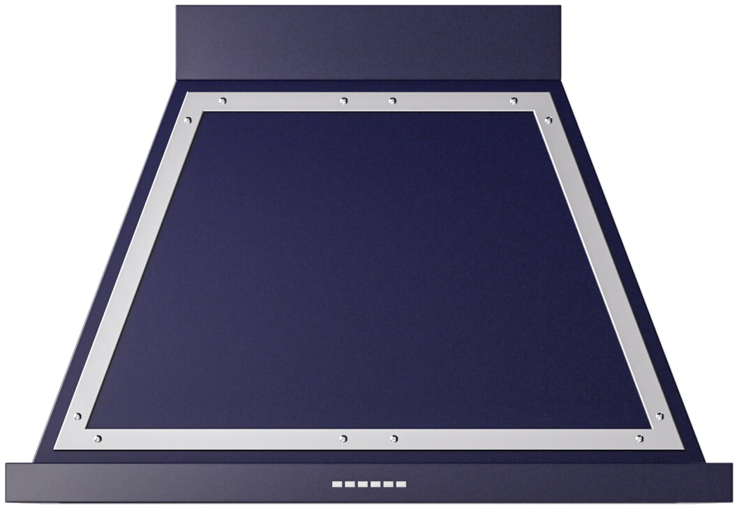 ILVE UANB36MBC Nostalgie II Noblesse 36 inch Range Hood (Midnight Blue, Chrome)