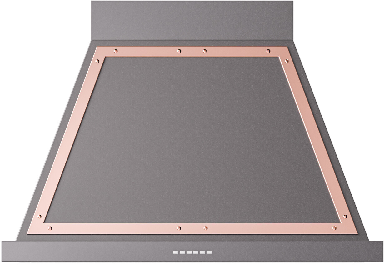 ILVE UANB36MGP Nostalgie II Noblesse 36 inch Range Hood (Graphite Matte, Copper)