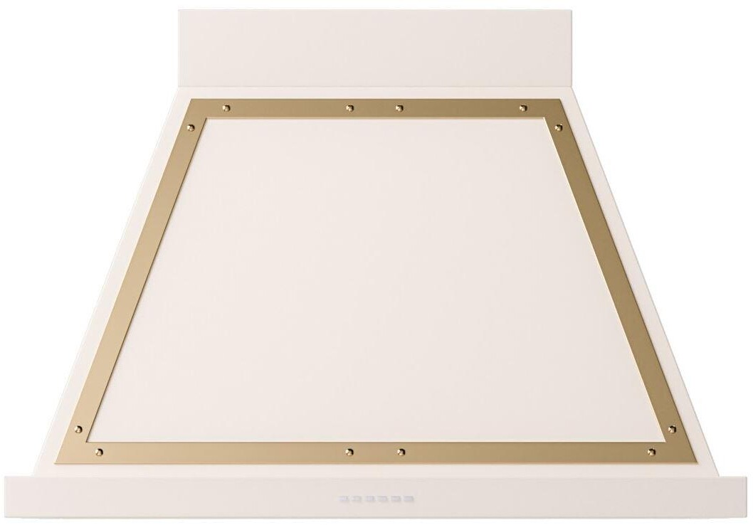 ILVE UANB36AWG Nostalgie II Noblesse 36 inch Range Hood (Antique White, Brass)
