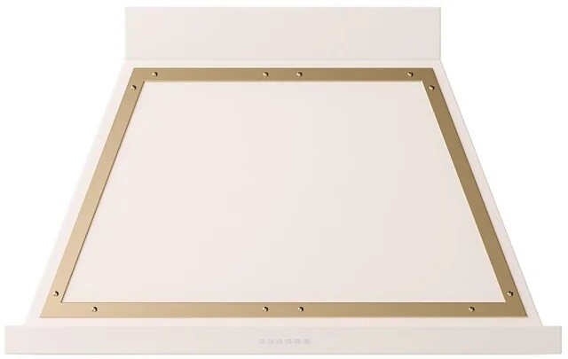 ILVE UANB40AWG Nostalgie II Noblesse 40 inch Range Hood with 600 CFM (Antique White, Brass)