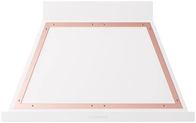 ILVE UANB40WHP Nostalgie II Noblesse 40 inch Range Hood with 600 CFM (White, Copper)