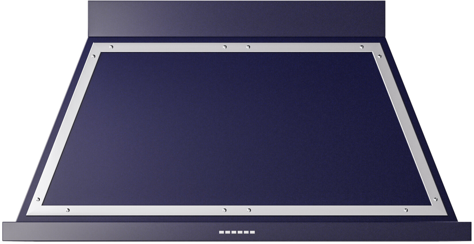 ILVE UANB48MBC Nostalgie II Noblesse 48 inch Range Hood with 600 CFM (Midnight Blue, Chrome)