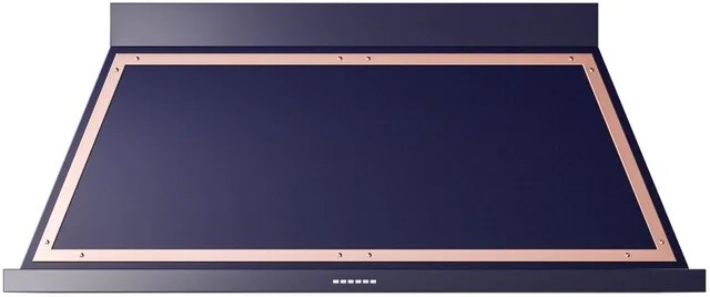 ILVE UANB60MBP Nostalgie II Noblesse 60 inch Range Hood with 600 CFM (Midnight Blue, Copper)