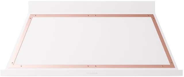 ILVE UANB60WHP Nostalgie II Noblesse 60 inch Range Hood with 600 CFM (White, Copper)
