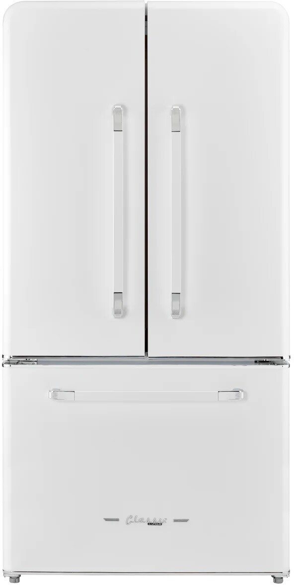Unique Appliances - 36 in. Wide Classic Retro 36-inch 21 cu.ft. Counter Depth French Door Refrigerator - Marshmallow White — FIN-0019923 | Fridge.com