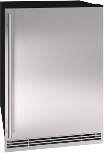 24 Inch 1 Class 24"" Freestanding/Built In Undercounter Counter Depth Compact All-Refrigerator - U-Line UHRE124SS01A