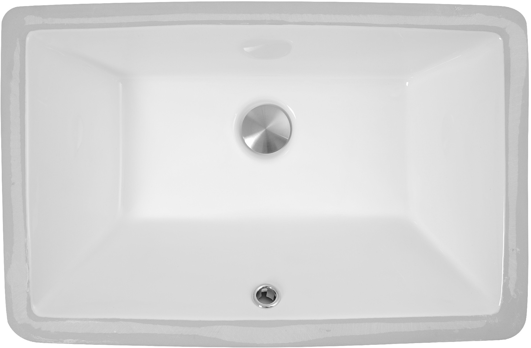 Nantucket Sinks Great Point Collection Undermount Vitreous China Rectangle Sink UM19X11W