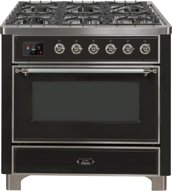 Majestic II 36"" Dual Fuel Natural Gas Range - Ilve UM09FDNS3MGC