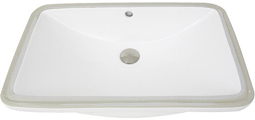 Nantucket Sinks Great Point Collection Undermount Vitreous China Rectangle Sink UM2112W