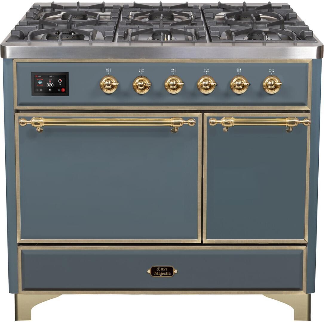 Majestic II 40"" Dual Fuel Natural Gas Range - Ilve UMD10FDQNS3BGGNG