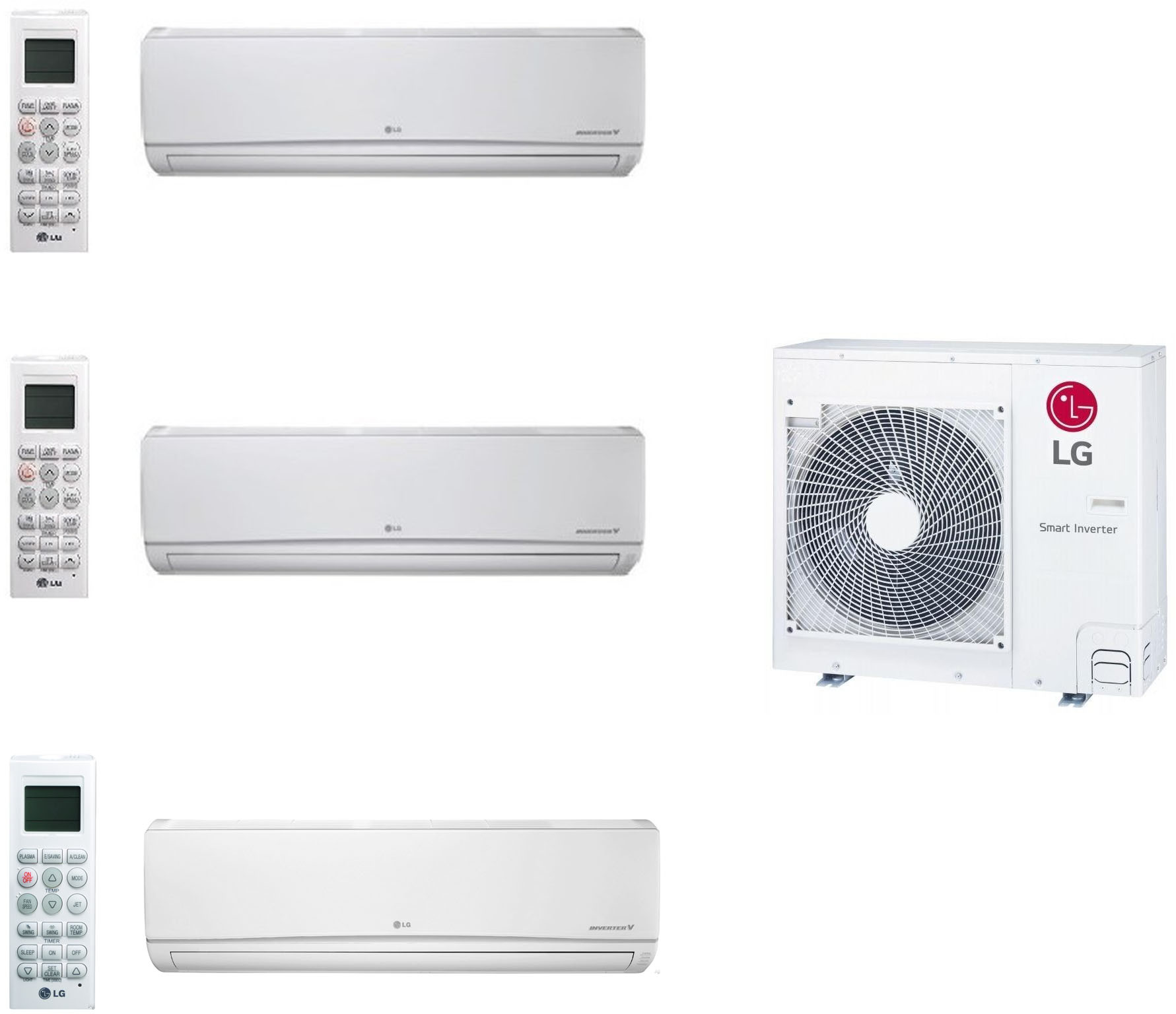 LG 26,000 BTU Tri Zone Ductless Split System LG3ZMSS05