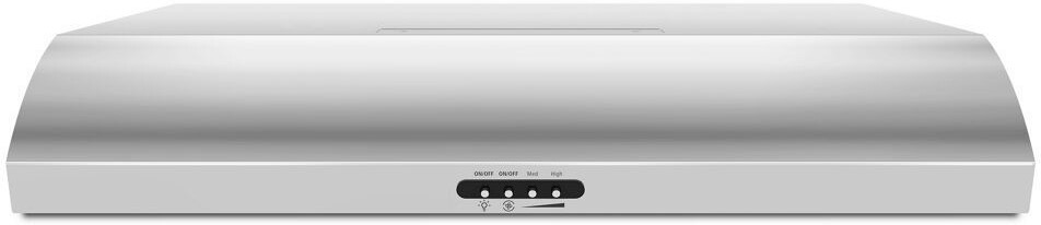 Whirlpool UXT5236BDS 36 Inch Range Hood with 560 CFM, Charcoal Odor Removing Filter, Halogen Lights, FIT System, Hidden Vent in Stainless Steel