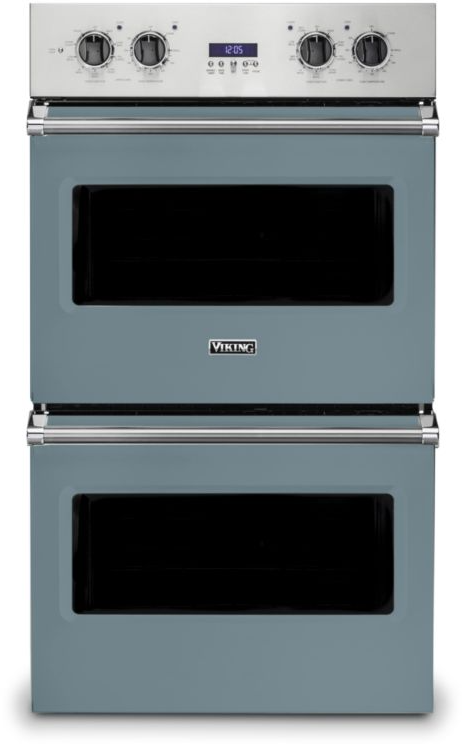 Viking VDOE130NS 5 Series 30 inch Electric Double Thermal Convection Oven with 9.4 cu. ft. Total Capacity (November Sky)