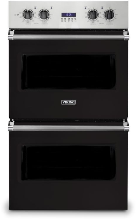 Viking VDOE130ON 5 Series 30 inch Electric Double Thermal Convection Oven with 9.4 cu. ft. Total Capacity (Onyx)