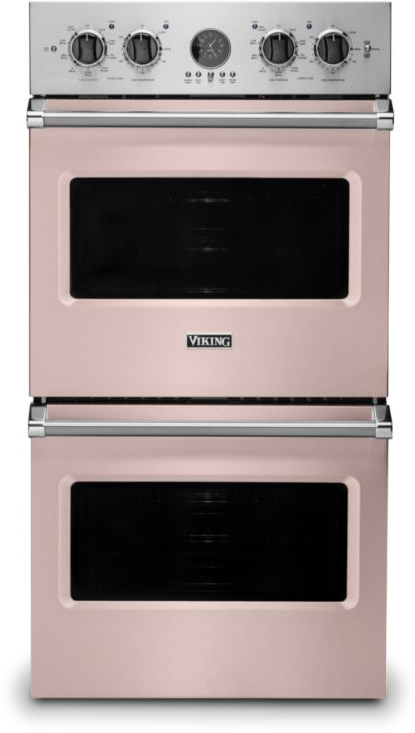 Viking VDOE527BH 5 Series 27 inch Electric Double Thermal Convection Oven with 8.2 cu. ft. Total Capacity (Blush)
