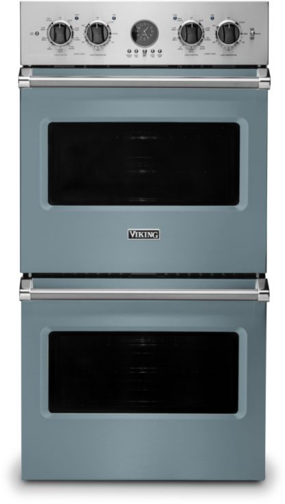 Viking VDOE527NS 5 Series 27 inch Electric Double Thermal Convection Oven with 8.2 cu. ft. Total Capacity (November Sky)