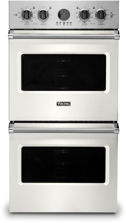 Viking VDOE527PW 5 Series 27 inch Electric Double Thermal Convection Oven with 8.2 cu. ft. Total Capacity (Pure White)