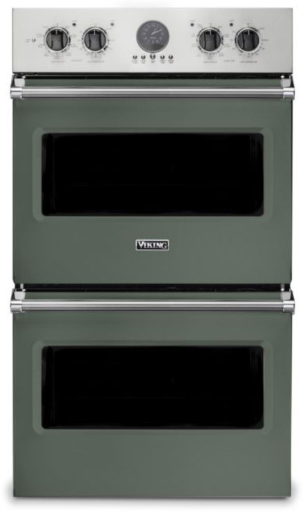 Viking VDOE530EU 5 Series 30 inch Electric Double Thermal Convection Oven with 9.4 cu. ft. Total Capacity (Eucalyptus)