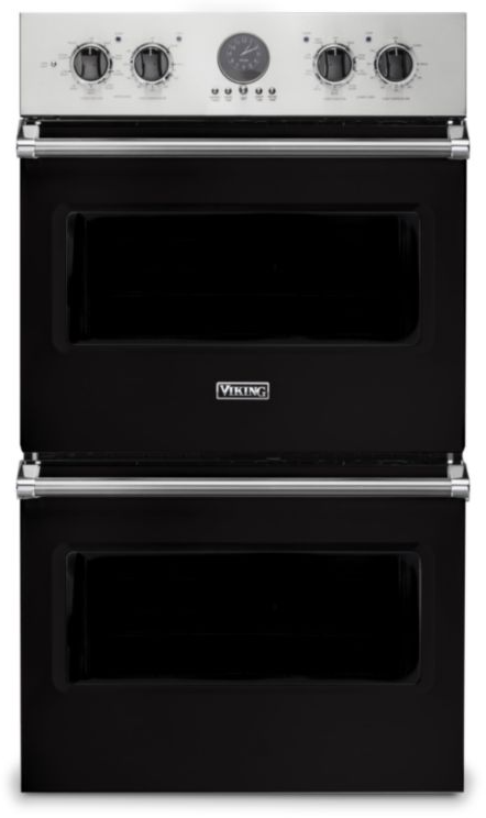 Viking VDOE530ON 5 Series 30 inch Electric Double Thermal Convection Oven with 9.4 cu. ft. Total Capacity (Onyx)