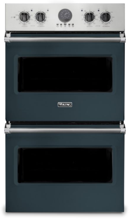 Viking VDOE530SQ 5 Series 30 inch Electric Double Thermal Convection Oven with 9.4 cu. ft. Total Capacity (Squall)