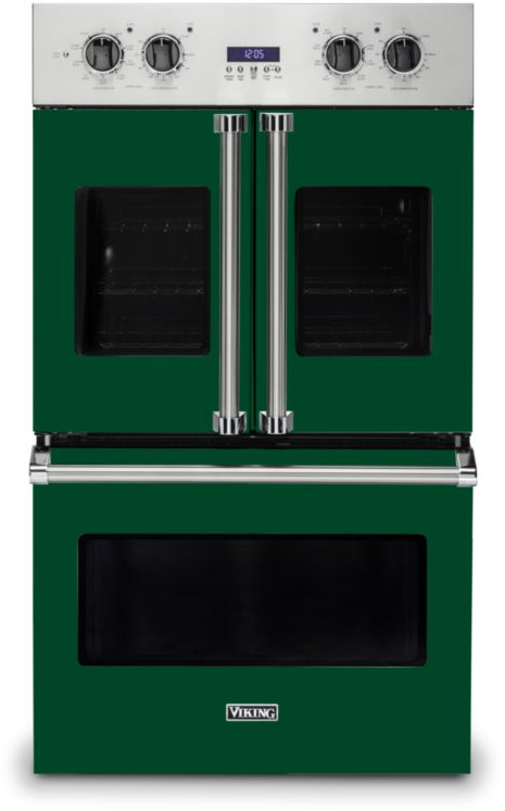 Viking VDOF7301IV 7 Series 30 inch French-Door Double Electric Thermal Convection Oven with 9.4 cu. ft. Total Capacity (Ivy)
