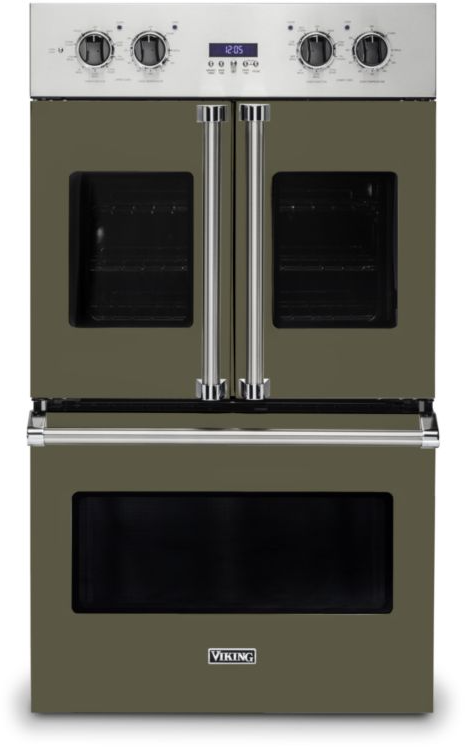 Viking VDOF7301MA 7 Series 30 inch French-Door Double Electric Thermal Convection Oven with 9.4 cu. ft. Total Capacity (Martini)