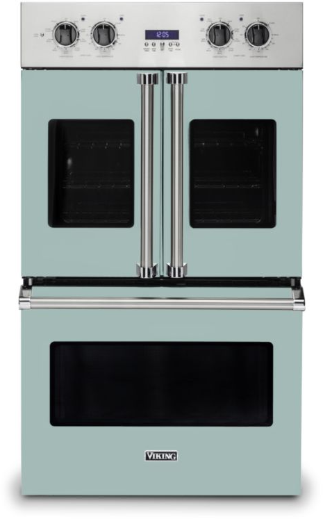 Viking VDOF7301SP 7 Series 30 inch French-Door Double Electric Thermal Convection Oven with 9.4 cu. ft. Total Capacity (Splash)
