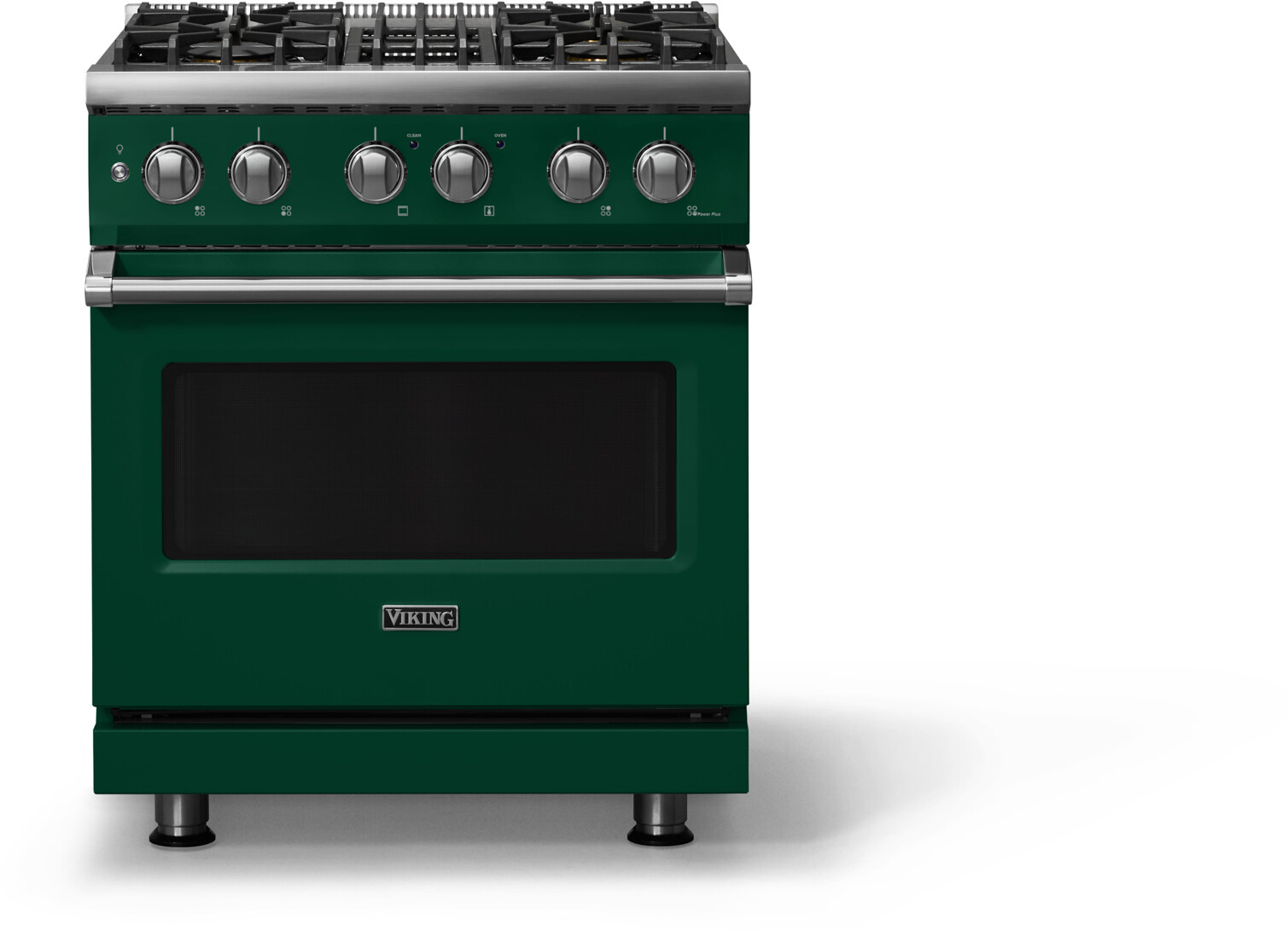 Viking VDR53044BIVLP 5-Series 30 inch Freestanding Dual Fuel Range with 4 Burners, 4.7 cu. ft. Oven Capacity, VSH Pro Sealed Burner System and Self-Cleaning (Ivy, Polished Chrome, Liquid Propane)
