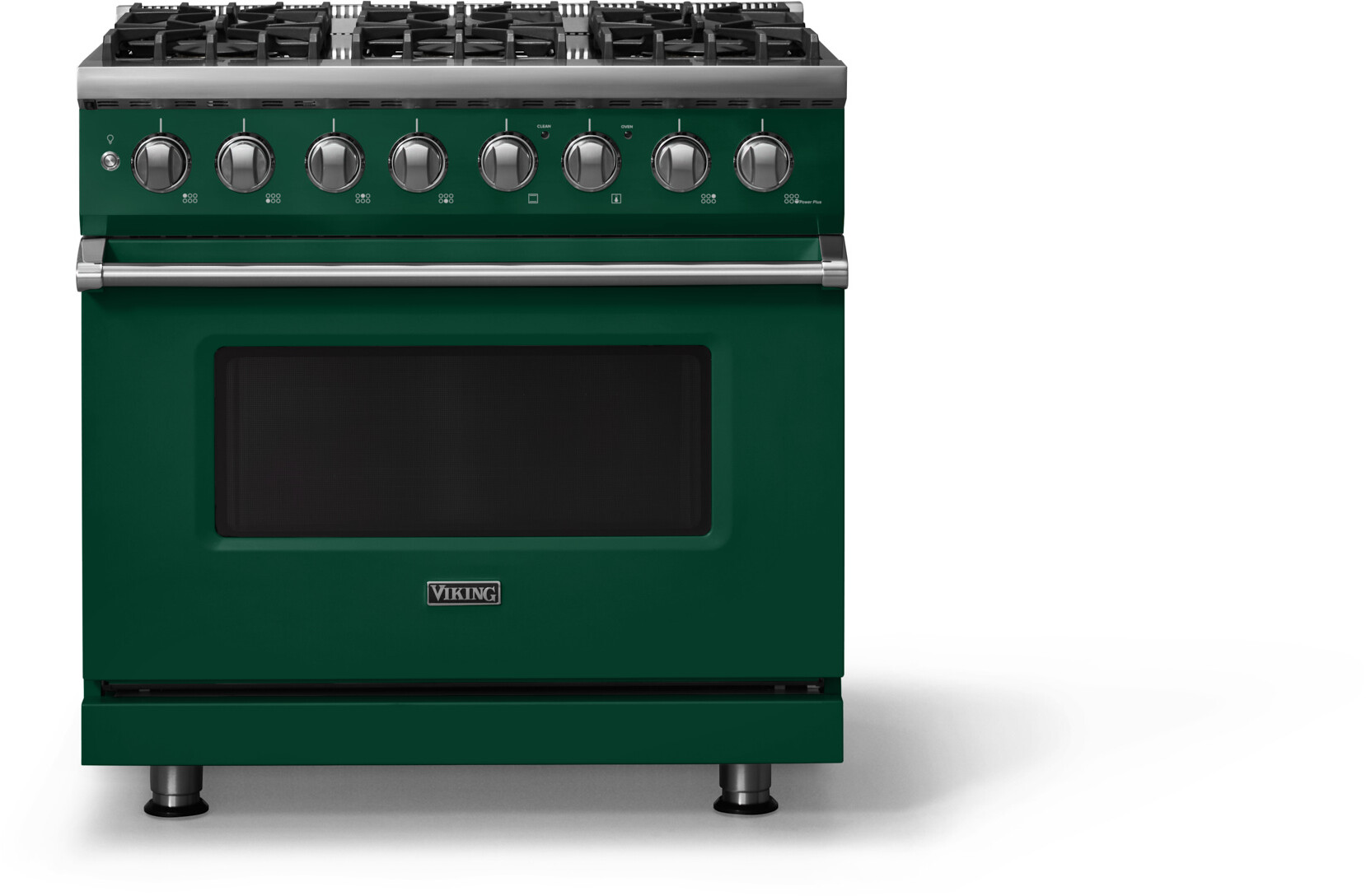 Viking VDR53646BIVLP 5-Series 36 inch Freestanding Dual Fuel Range with 6 Burners, 5.6 cu. ft. Oven Capacity, VSH Pro Sealed Burner System and Self-Cleaning (Ivy, Polished Chrome, Liquid Propane)