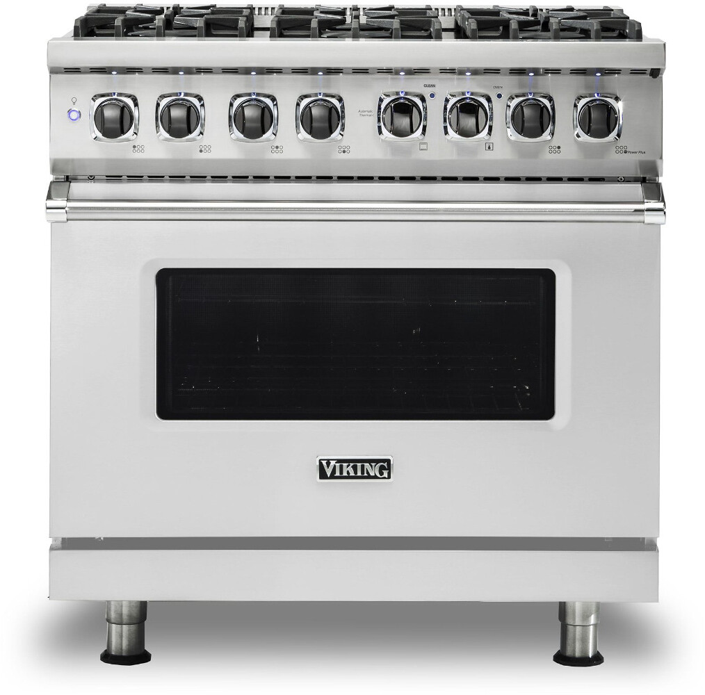 Viking VDR5366BSSLP 5 Series 36 inch Dual Fuel Range with 6 Sealed Burners and Self Clean (Stainless Steel, Liquid Propane)