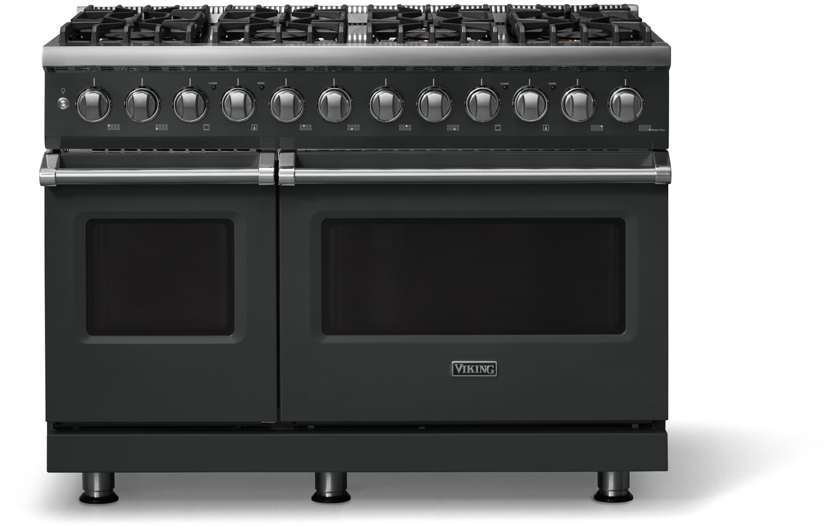 Viking VDR54848BAN 5-Series 48 inch Freestanding Dual Fuel Range with 8 Burners, 7.3 cu. ft. Oven Capacity, VSH Pro Sealed Burner System and Self-Cleaning (Antique Bronze, Polished Chrome, Natural Gas)