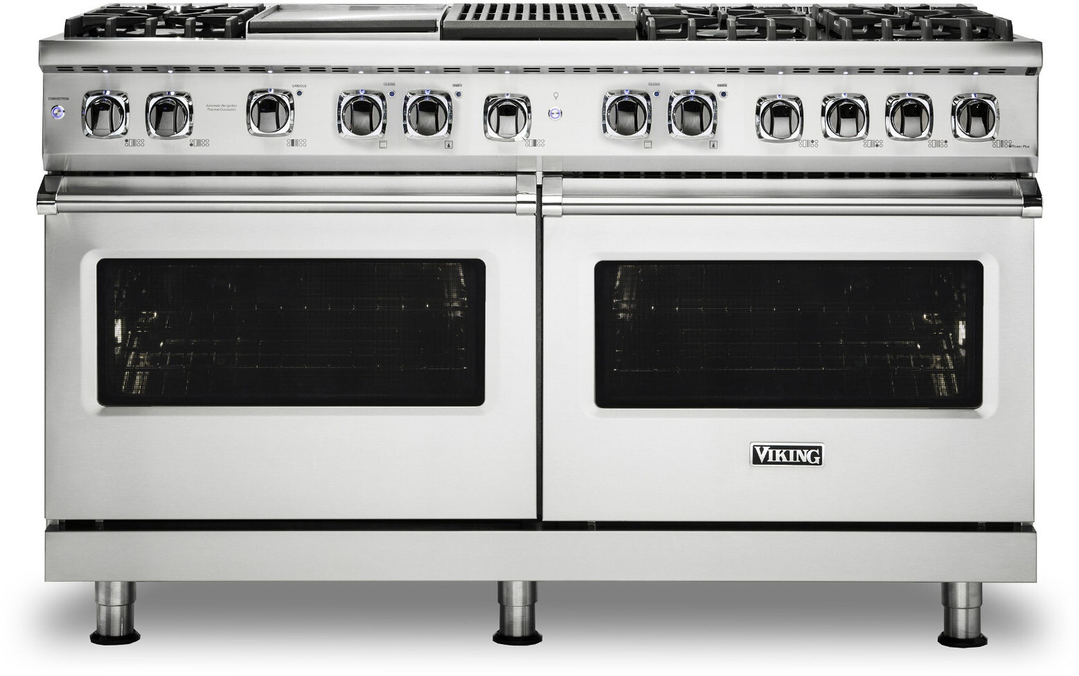 Viking VDR5606GQSSLP 5 Series 60 inch Dual Fuel Range with 6 Sealed Burners, Griddle and Grill (Stainless Steel, Liquid Propane)