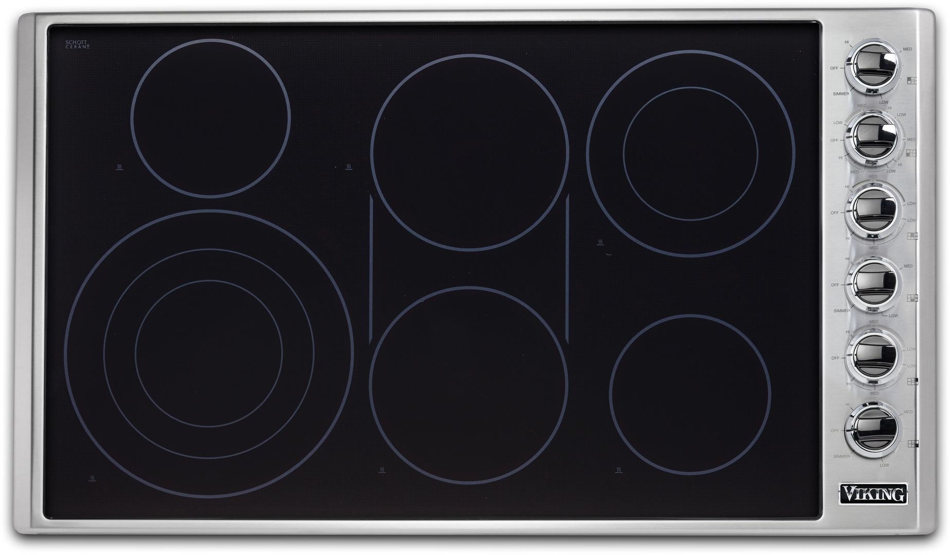 5 36"" Electric Cooktop - Viking VECU53616BSB