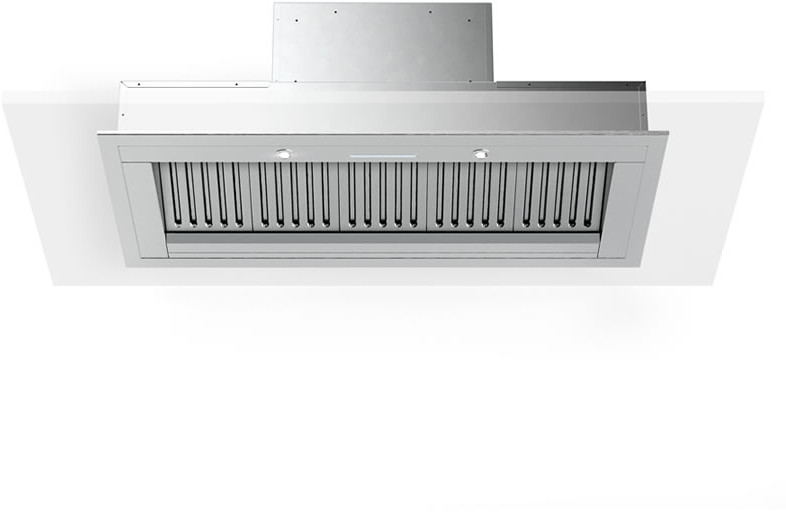 Verona VEINS46GSS 46 inch Designer Range Hood Insert with 1200 CFM, Stainless Steel Baffle Filters, LED Lighting in Stainless Steel