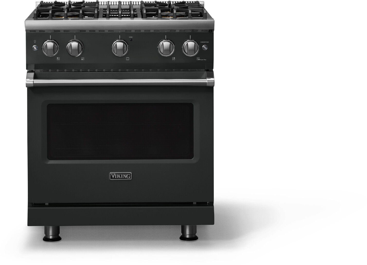 Viking VGR53044BAN 5-Series 30 inch Freestanding Gas Range with 4 Sealed Burners, 4 cu. ft. Oven Capacity, VSH Pro Sealed Burner System and Gourmet-Glo Infrared Broiler (Antique Bronze, Polished Chrome, Natural Gas)