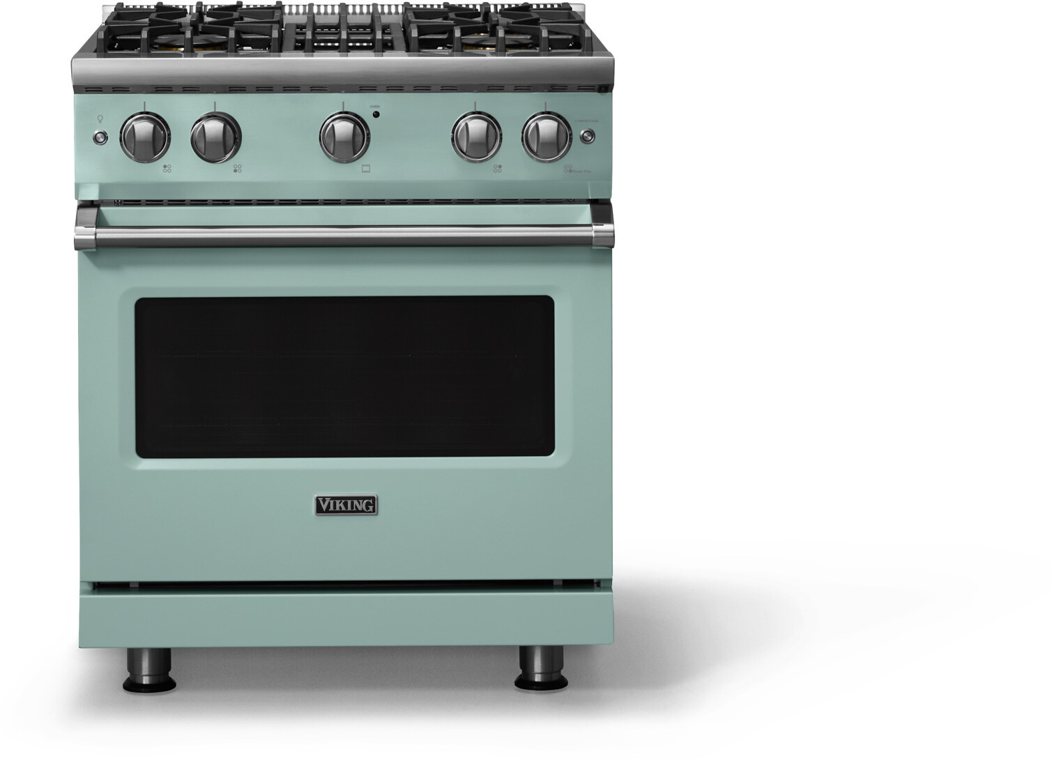 Viking VGR53044BSP 5-Series 30 inch Freestanding Gas Range with 4 Sealed Burners, 4 cu. ft. Oven Capacity, VSH Pro Sealed Burner System and Gourmet-Glo Infrared Broiler (Splash, Polished Chrome, Natural Gas)