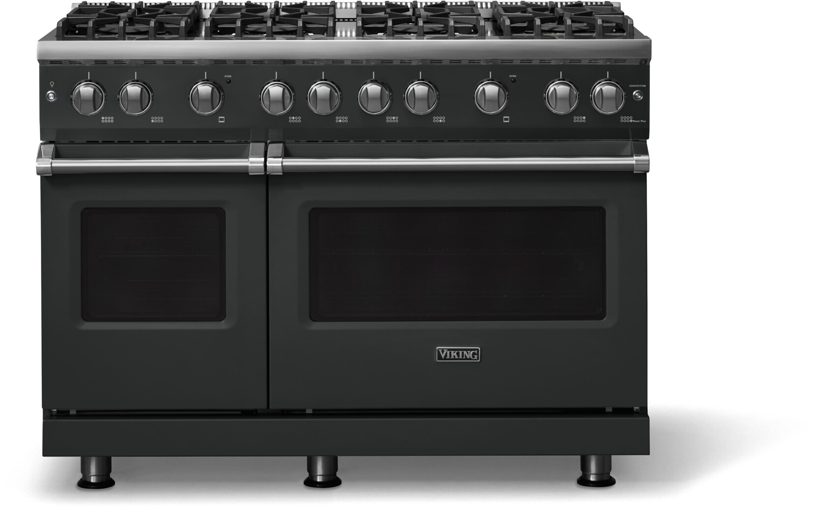 Viking VGR54848BAN 5-Series 48 inch Freestanding Gas Range with 8 Sealed Burners, 6.1 cu. ft. Oven Capacity, VSH Pro Sealed Burner System and Gourmet-Glo Infrared Broiler (Antique Bronze, Polished Chrome, Natural Gas)