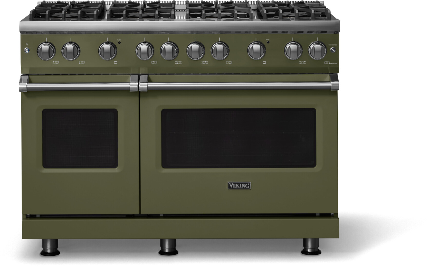 Viking VGR54848BMALP 5-Series 48 inch Freestanding Gas Range with 8 Sealed Burners, 6.1 cu. ft. Oven Capacity, VSH Pro Sealed Burner System and Gourmet-Glo Infrared Broiler (Martini, Polished Chrome, Liquid Propane)