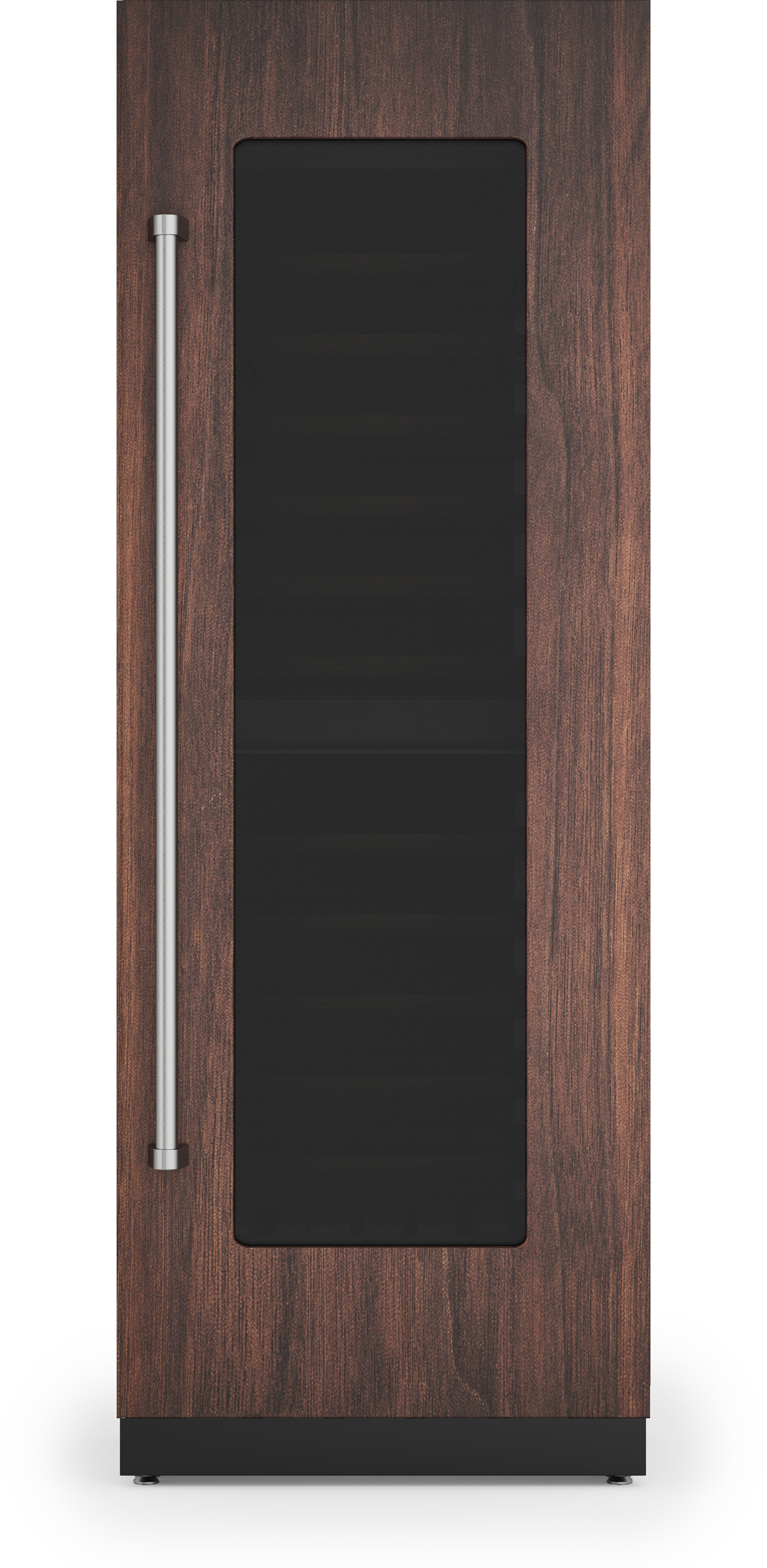 Viking FDWCIC7300R Veil 30 inch Integrated Dual Zone Wine Column with 108 Bottle Capacity, Patented Double Pivot Hinge, Stainless Steel Back Wall and Full Color Smart Touch TFT Display in Panel Ready (Right Hinge)
