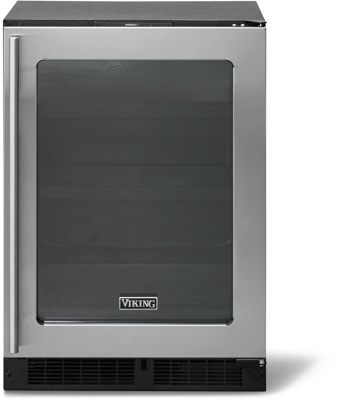 Viking 5 Series Door Panel Frame With Classic Handle For 24-Inch Beverage Center in Stainless Steel