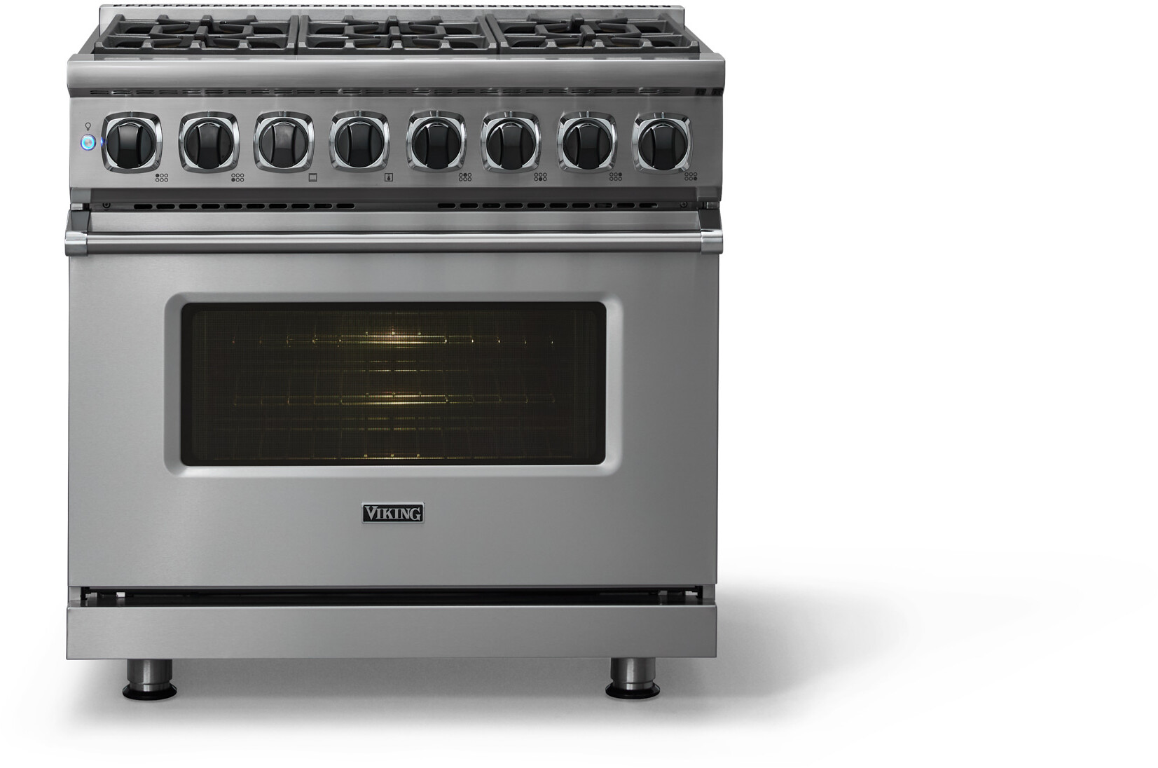 Viking VDR73626BSSLP 7 Series 36 inch Dual Fuel Range with 6 Sealed Elevation Burners, 5.6 cu. ft. Oven Capacity, Gourmet-Glo Infrared Broiler (Stainless Steel, Liquid Propane)