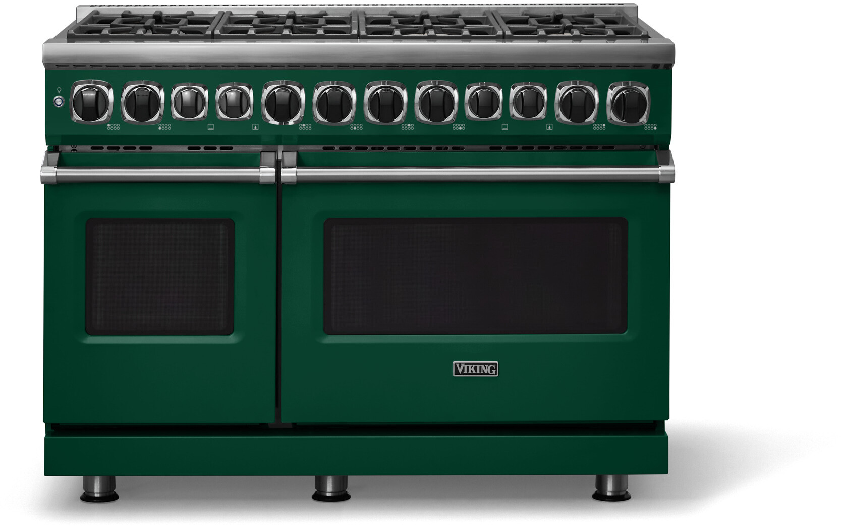 Viking VDR74828BIVLP 7 Series 48 inch Dual Fuel Range with 8 Sealed Elevation Burners, 7.3 cu. ft. Total Oven Capacity, Self Clean Oven, Gourmet-Glo Infrared Broiler (Ivy, Liquid Propane)