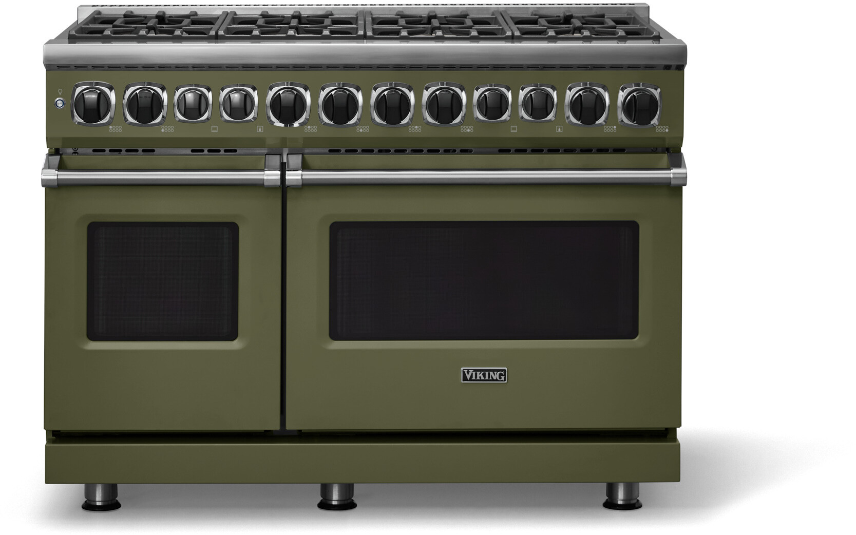 Viking VDR74828BMALP 7 Series 48 inch Dual Fuel Range with 8 Sealed Elevation Burners, 7.3 cu. ft. Total Oven Capacity, Self Clean Oven, Gourmet-Glo Infrared Broiler (Martini, Liquid Propane)