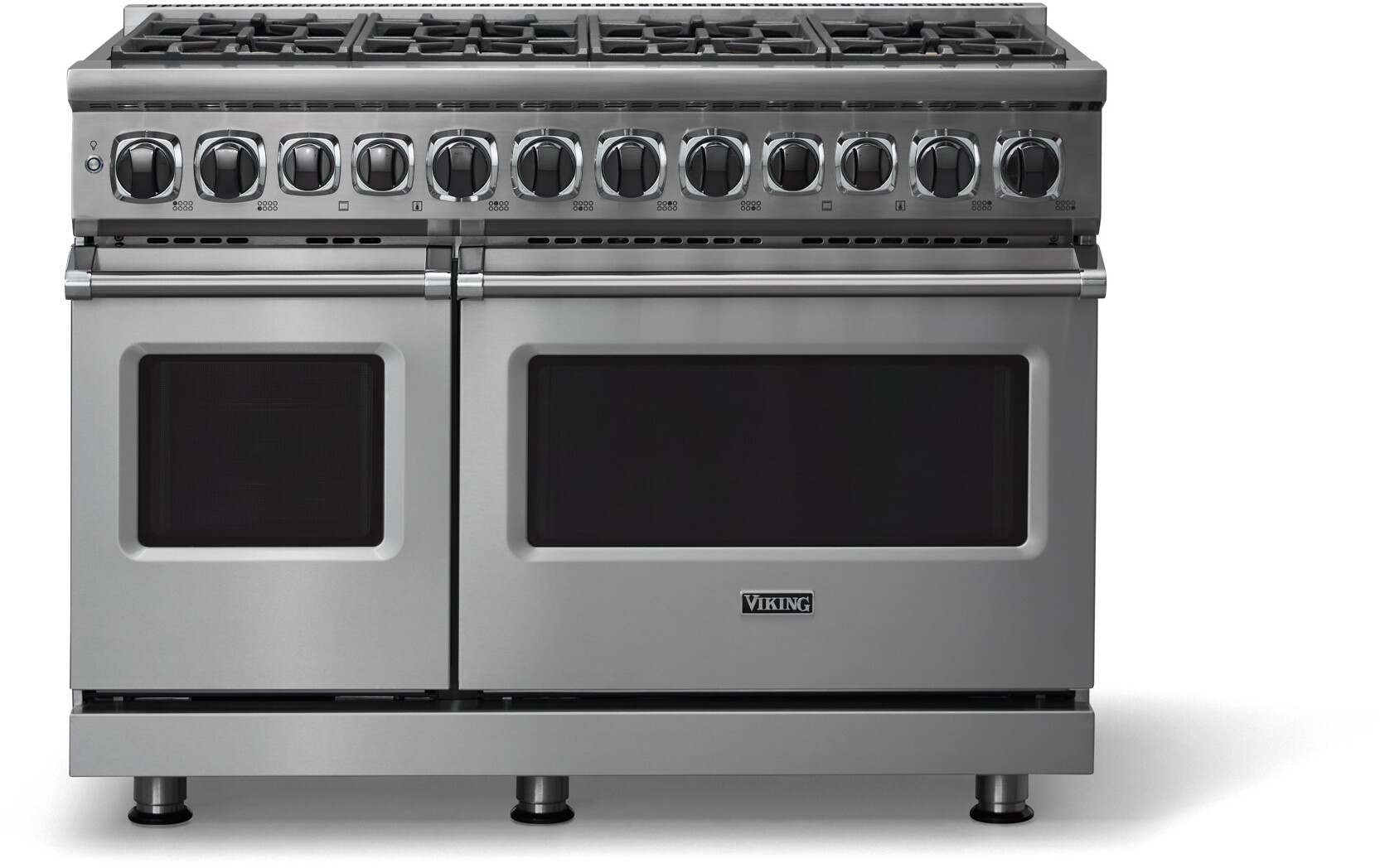 Viking VDR74828BSS 7 Series 48 inch Dual Fuel Range with 8 Sealed Elevation Burners, 7.3 cu. ft. Total Oven Capacity, Self Clean Oven, Gourmet-Glo Infrared Broiler (Stainless Steel, Natural Gas)