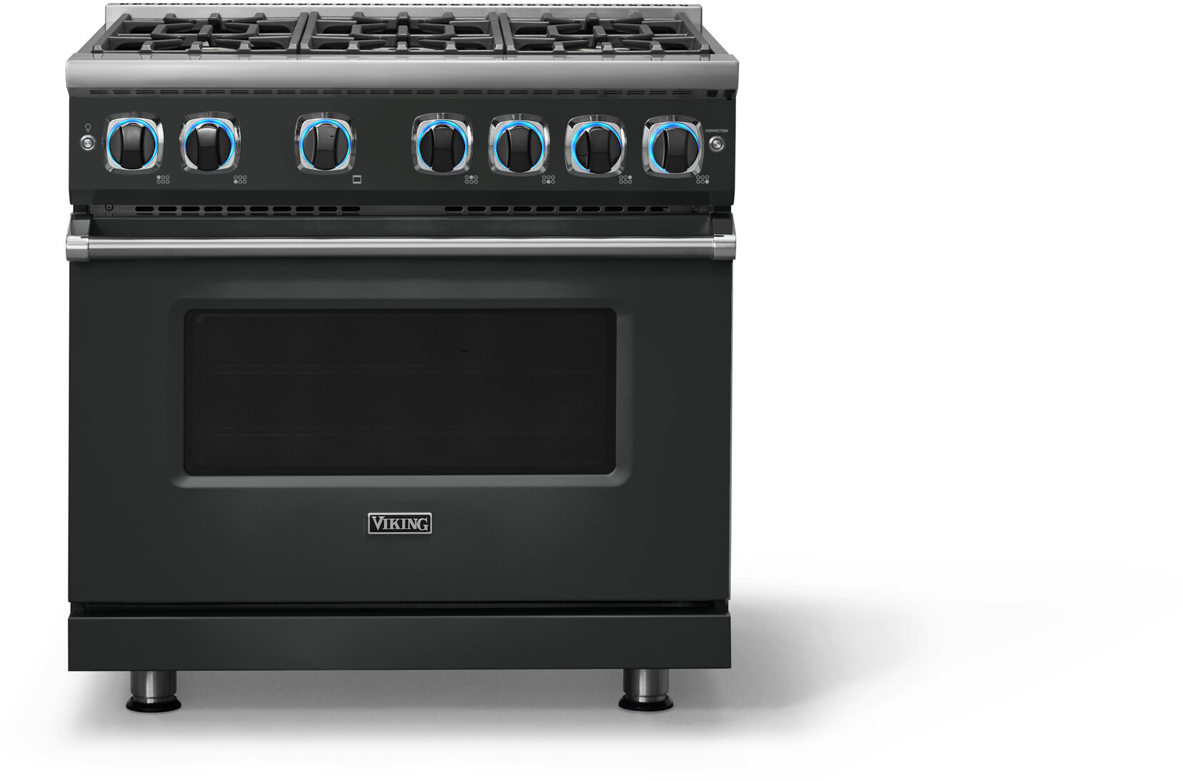Viking VGR73626BAN 7 Series 36 inch Freestanding Gas Range with 6 Sealed Elevation Burners, 5.1 cu. ft. Oven Capacity, Gourmet-Glo Gas Infrared Broiler  (Antique Bronze, Natural Gas)