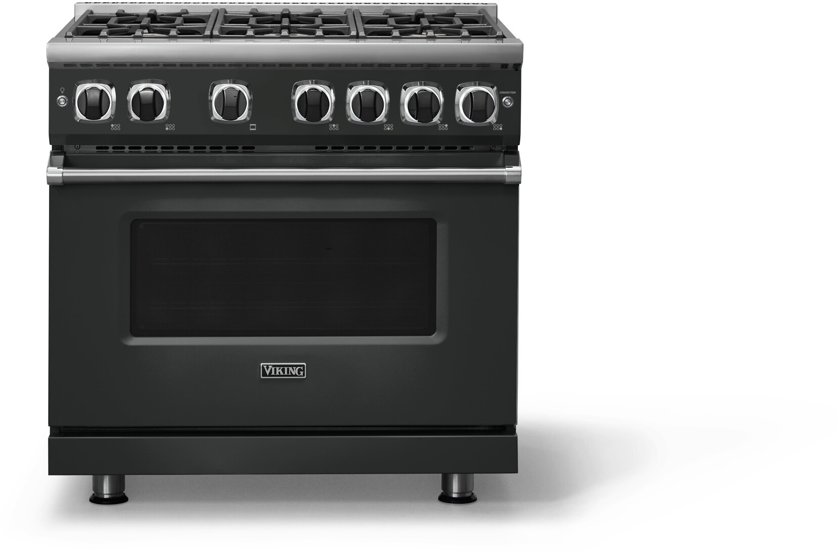 Viking VGR73626BANLP 7 Series 36 inch Freestanding Gas Range with 6 Sealed Elevation Burners, 5.1 cu. ft. Oven Capacity, Gourmet-Glo Gas Infrared Broiler  (Antique Bronze, Liquid Propane)