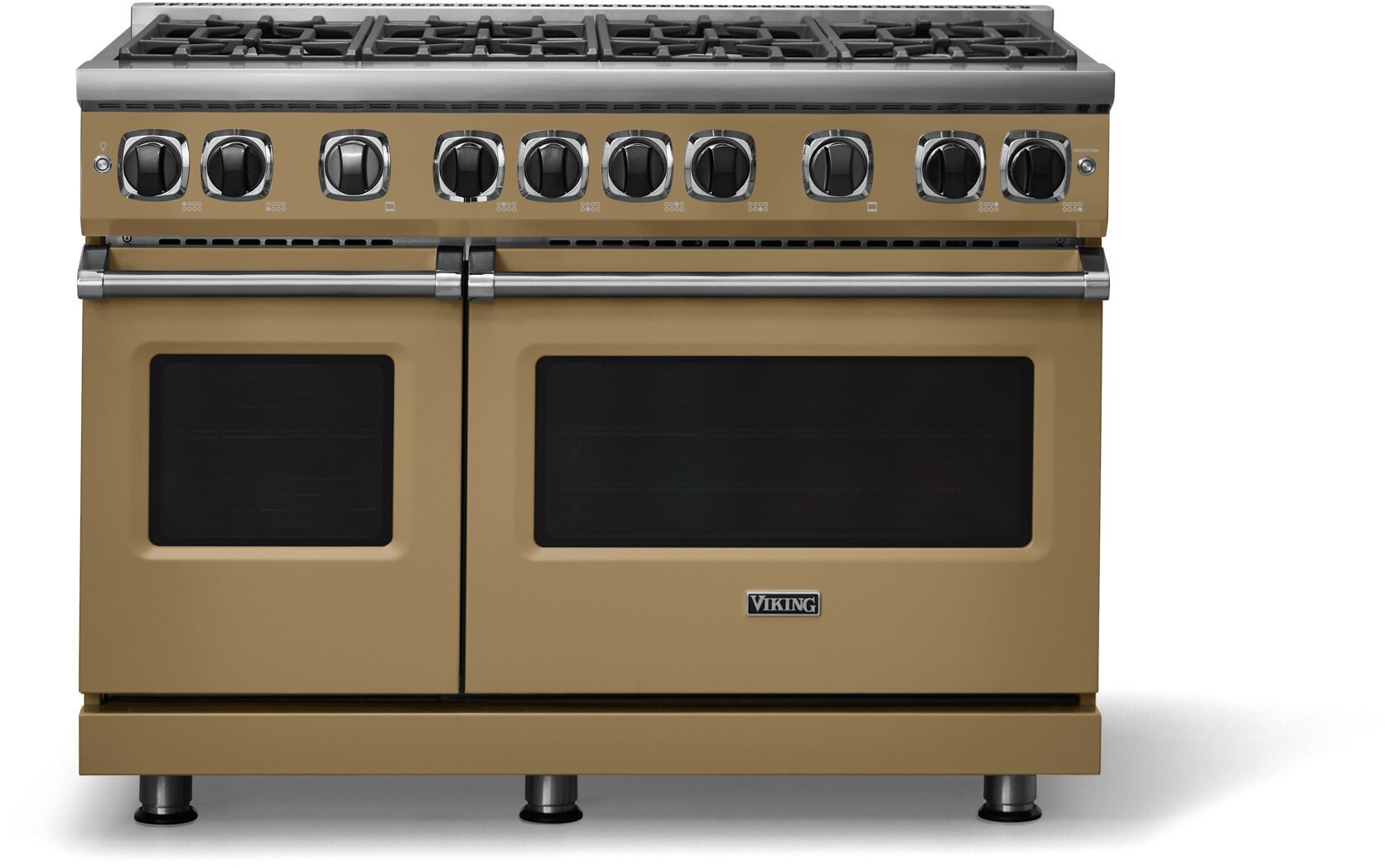Viking VGR74828BGHLP 7 Series 48 inch Freestanding Gas Range with 8 Sealed Elevation Burners, 6.1 cu. ft. Oven Capacity, Gourmet-Glo Gas Infrared Broiler (Golden Hour, Liquid Propane)