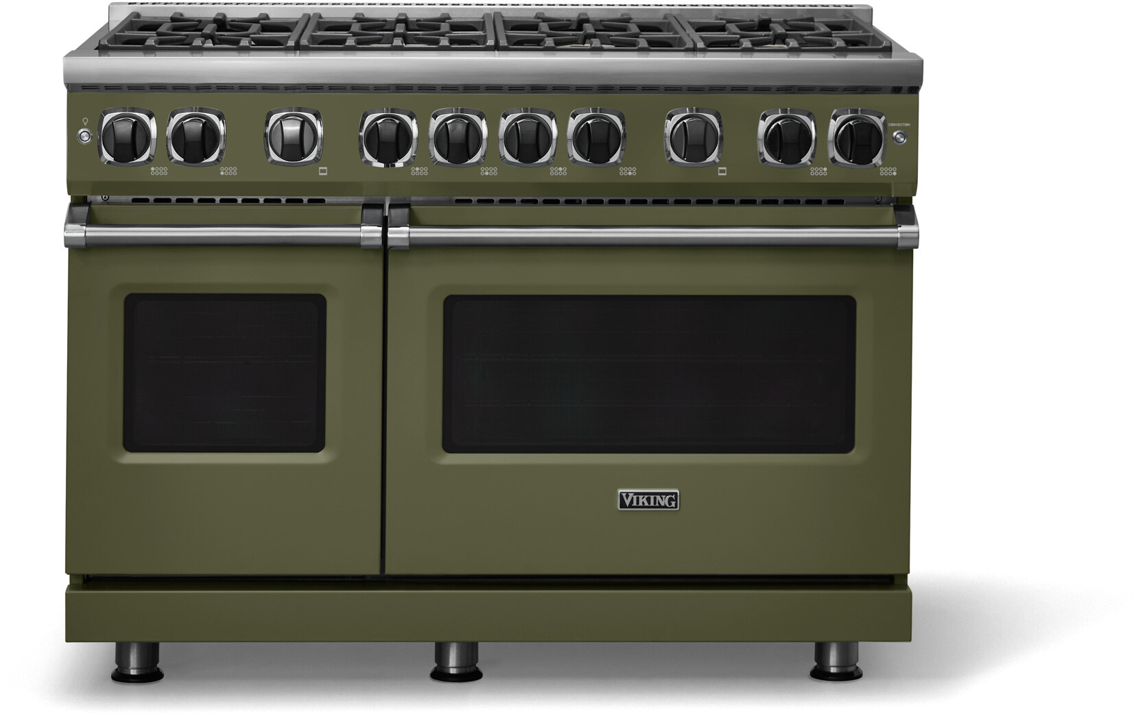 Viking VGR74828BMALP 7 Series 48 inch Freestanding Gas Range with 8 Sealed Elevation Burners, 6.1 cu. ft. Oven Capacity, Gourmet-Glo Gas Infrared Broiler (Martini, Liquid Propane)